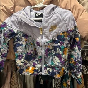 Nike floral wind breaker